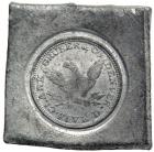 (1860-61) Clark, Gruber & Co. (Denver, Colorado) $5 Reverse Die Trial