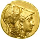 Kingdom of Macedon. Alexander III, the Great, 336-323 BC. Gold Stater (8.62 g) probably minted in the East. EF