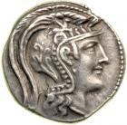 Attica, Athens, 130/129 BC. AR "New Style" Tetradrachm (16.54 g). VF