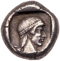 Karia, Knidos, c. 465-449 BC. AR Drachm (6.21 g) - 2