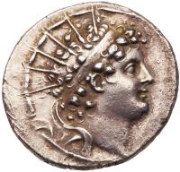 Seleukid Kingdom. Antiochos VI, 144-142 BC. AR Tetradrachm (16.27 g) minted at Antioch, dated year 169 (144/3 BC)