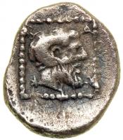 Kyrenaica, Barke, c. 480-460 BC. AR Obol of the Asiatic Series (0.68 g). VF - 2