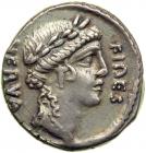 A. Licinius Nerva, moneyer. AR Denarius minted at Rome, c. 47 BC. EF