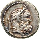 C. Vibius Varus, moneyer. AR Denarius minted at Rome, c. 42 BC. AEF