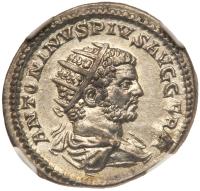 Caracalla, AD 198-217. AR Antoninianus minted at Rome, AD 215