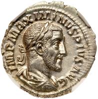 Maximinus I, AD 235-238. AR Denarius minted at Rome, c. March AD 235 - c. January AD 236