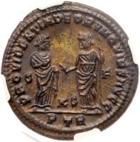 Diocletian, AD 284-305. AE Follis (Nummus) minted at Treveri, May AD 305-307 - 2