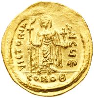 Phocas, 602-610. Gold Solidus (4.47 g) minted at Constantinople - 2