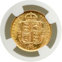 Australia. Half Sovereign, 1887-M. NGC MS62 - 2