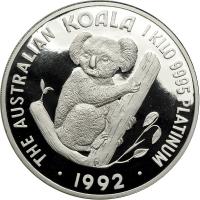 Australia. Platinum (Kilo) 3000 Dollars, 1992. PF - 2