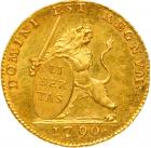 Belgium. Lion d' Or of 14 Florins, 1790 (Brussels). NGC MS64