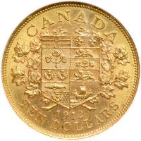 Canada. 10 Dollars, 1912. NGC MS62 - 2