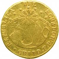 Ecuador. 4 Escudos, 1837-FP-A. F - 2