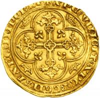 France. Angel d'Or , ND (1341). NGC AU55 - 2