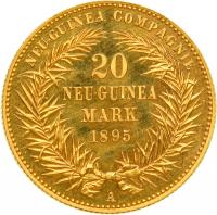 German New Guinea. 20 Marks, 1895-A (Berlin). NGC PF67 - 2