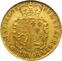 Great Britain. 5 Guineas, 1729-E.I.C. George II, (1727-1760). - 2