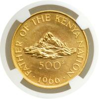 Kenya. 500 Shillings, 1966. NGC MS64 - 2