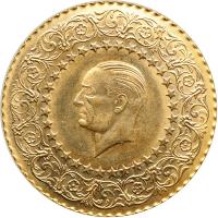 Turkey. Monnaie Luxe Gold Type Set: 500, 250, 100, 50, 25 Kurush, 1971. EF-UNC - 2