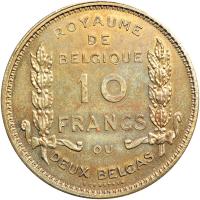 Belgium. Essai 10 Francs, 1930. NGC MS62 - 2