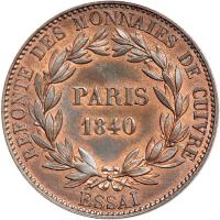 France. Essa 1 Decime, 1840-Paris. NGC MS64 - 2