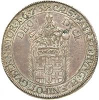 German States -- Teutonic Order. 2 Talers, 1673. NGC AU58 - 2