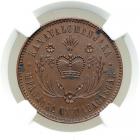 Madagascar. 10 Centimes, 1883-E. NGC MS62