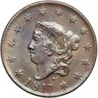 1817 Coronet Head Cent. PCGS MS62