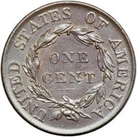 1818 Coronet Head Cent. PCGS AU58 - 2