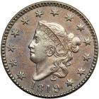 1819 Coronet Head Cent. PCGS AU58