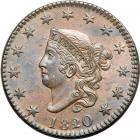 1820/19 N-1 R1 Large Overdate 20 over 19.. PCGS MS64