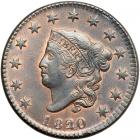 1820/19 Coronet Head Cent. PCGS MS63