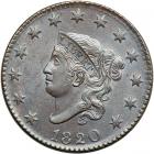 1820 Coronet Head Cent. PCGS MS63