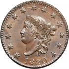 1820 Coronet Head Cent. PCGS MS64