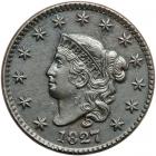 1827 N-12 R5 VF25+. Noyes Plate Coin.. VF25