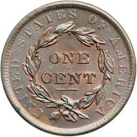 1837 Coronet Head Cent. PCGS MS63 - 2