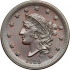 1839 Coronet Head Cent. PCGS MS63