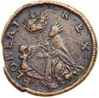 (1667-1669) St. Patrick Farthing Breen-208 Griffee G1-4/1p Rarity-7. VF30 - 2