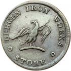 1840 Hard Times Token Low-143 Rulau HT-206 R4 Copper. VF30