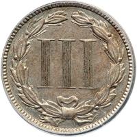 1883 Nickel Three Cents. PCGS PF58 - 2