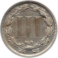 1884 Nickel Three Cents. PCGS PF64 - 2