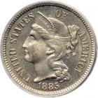 1885 Nickel Three Cents. PCGS PF64
