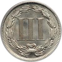 1889 Nickel Three Cents. PCGS PF64 - 2