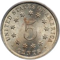 1882 Shield Nickel. PCGS MS64 - 2