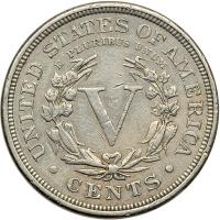 1886 5&cent; Liberty. VF35 - 2