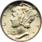 1944-S Mercury Dime. PCGS MS67