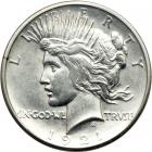 1921 Peace Dollar. MS60