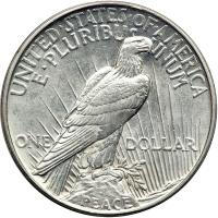 1921 Peace Dollar. MS60 - 2