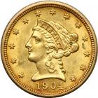 1904 $2.50 Liberty. NGC MS62