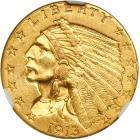 1913 $2.50 Indian. NGC MS62