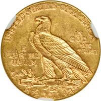 1915 $2.50 Indian. NGC MS62 - 2